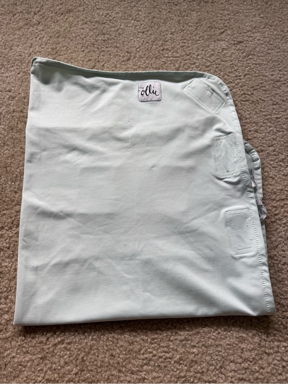 Ollie Light Mint Swaddle Blanket